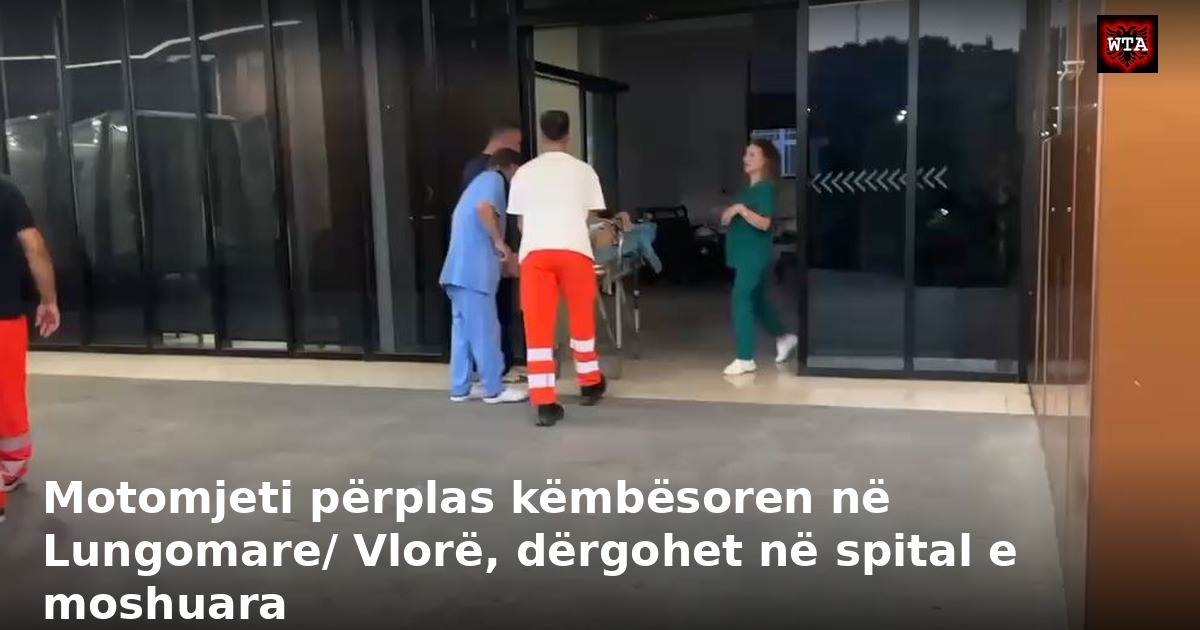 Motomjeti përplas këmbësoren në Lungomare/ Vlorë, dërgohet në spital e moshuara