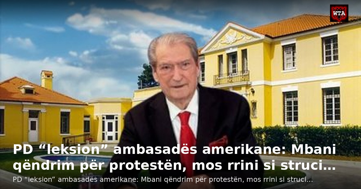 PD “leksion” ambasadës amerikane: Mbani qëndrim për protestën, mos rrini si struci…