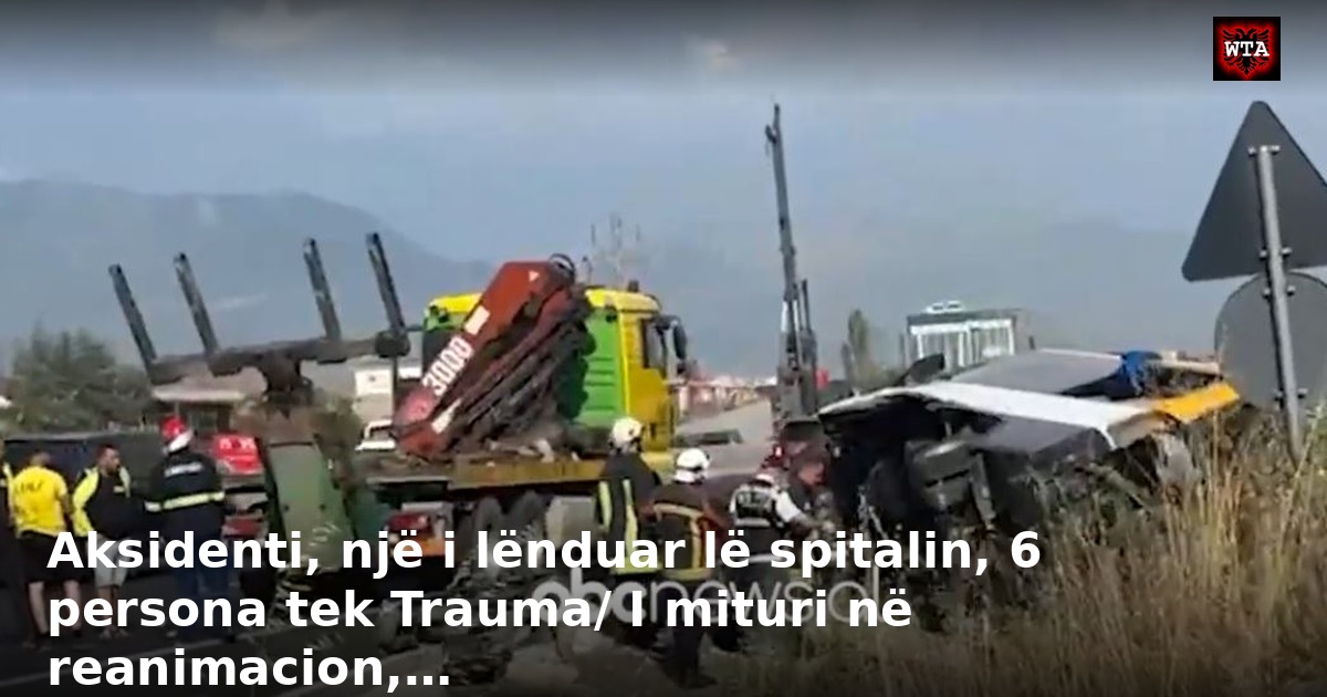 Aksidenti, një i lënduar lë spitalin, 6 persona tek Trauma/ I mituri në reanimacion,…