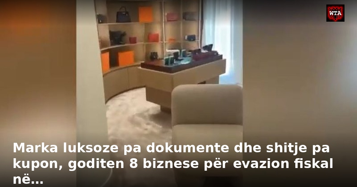Marka luksoze pa dokumente dhe shitje pa kupon, goditen 8 biznese për evazion fiskal në…