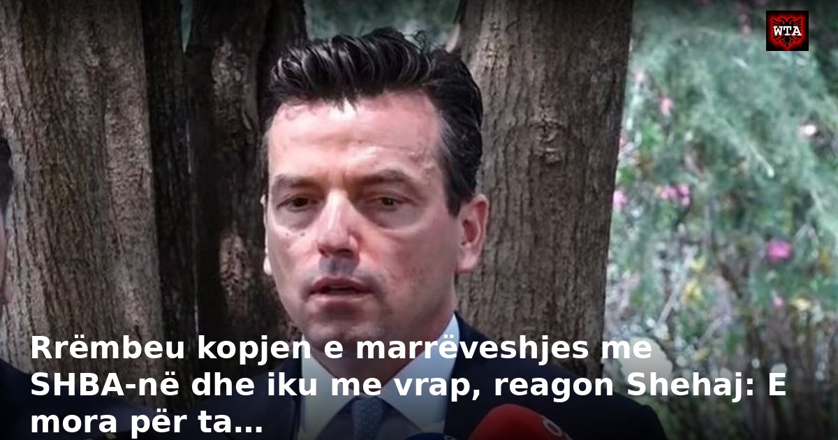 Rrëmbeu kopjen e marrëveshjes me SHBA-në dhe iku me vrap, reagon Shehaj: E mora për ta…