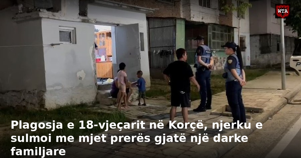 Plagosja e 18-vjeçarit në Korçë, njerku e sulmoi me mjet prerës gjatë një darke familjare