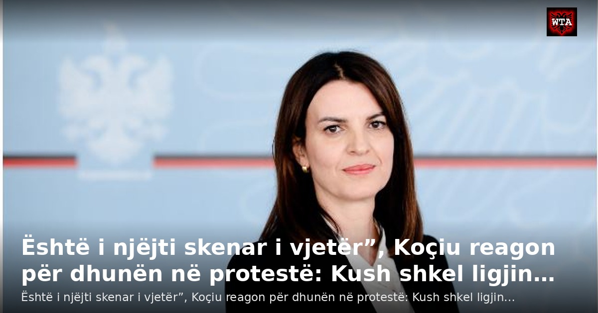 Është i njëjti skenar i vjetër”, Koçiu reagon për dhunën në protestë: Kush shkel ligjin…