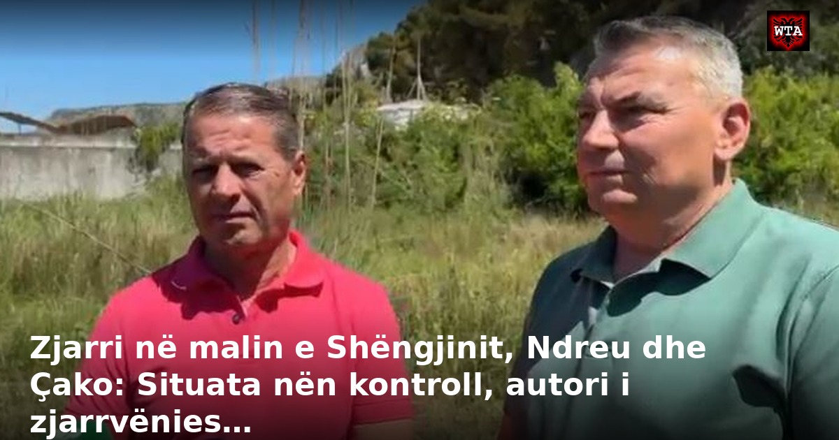 Zjarri në malin e Shëngjinit, Ndreu dhe Çako: Situata nën kontroll, autori i zjarrvënies…