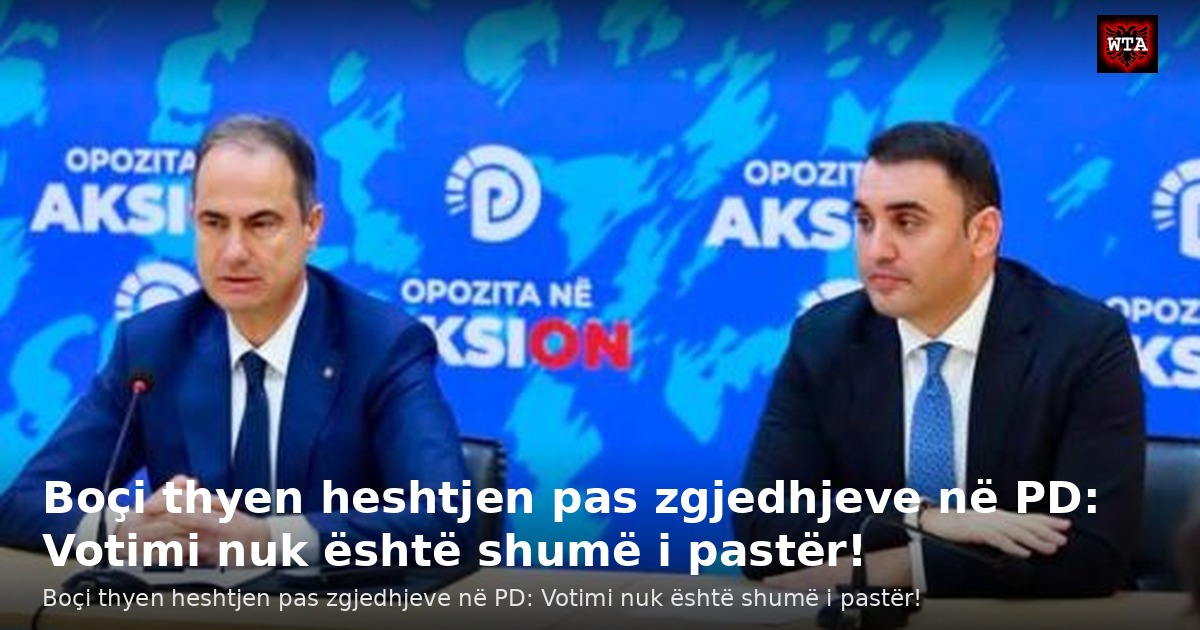 Boçi thyen heshtjen pas zgjedhjeve në PD: Votimi nuk është shumë i pastër!