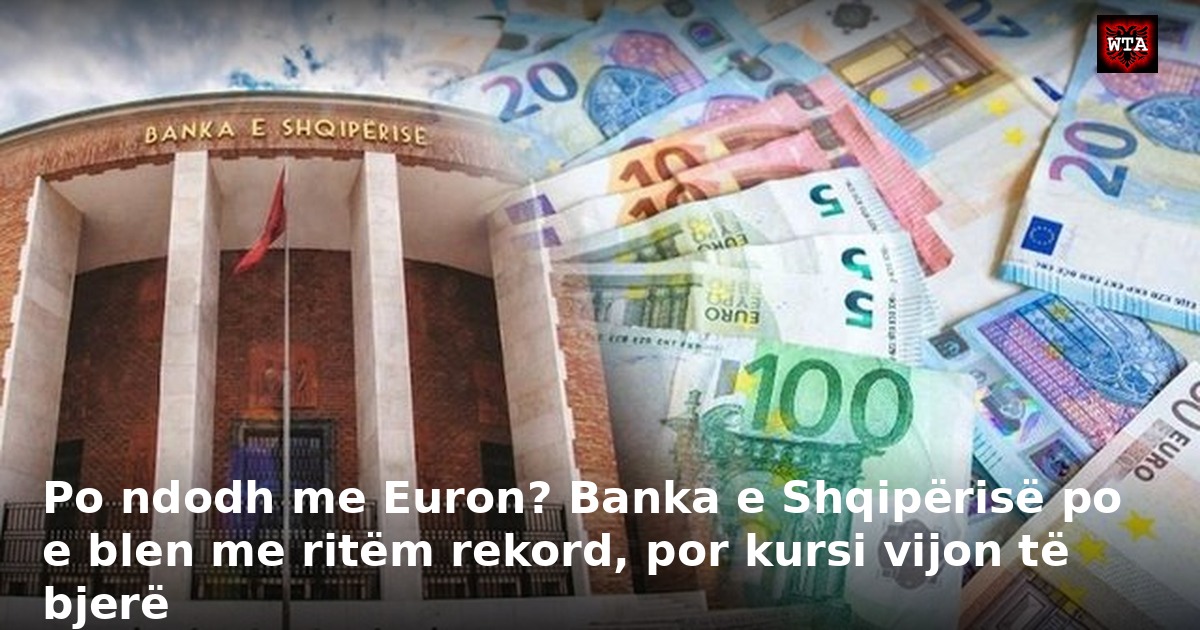 Po ndodh me Euron? Banka e Shqipërisë po e blen me ritëm rekord, por kursi vijon të bjerë