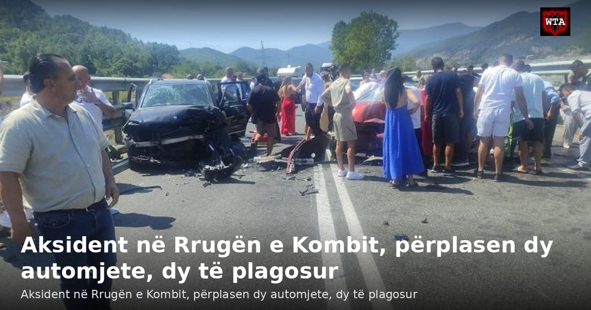Aksident në Rrugën e Kombit, përplasen dy automjete, dy të plagosur