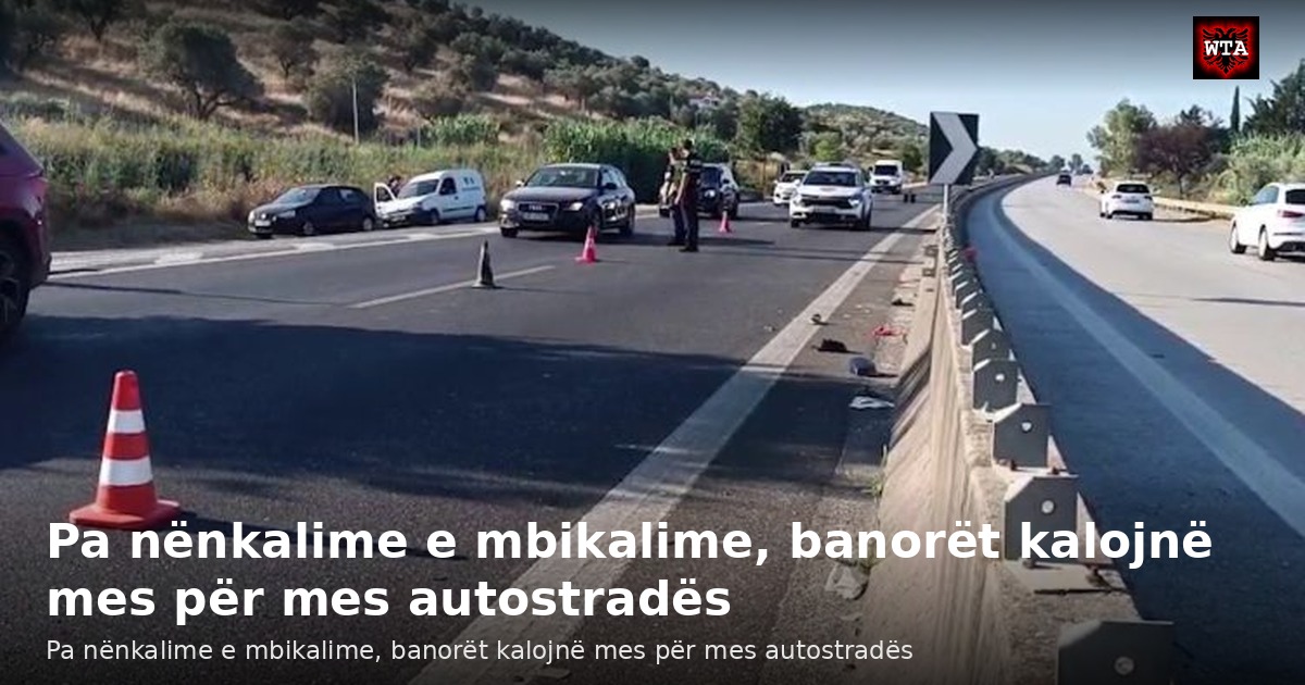 Pa nënkalime e mbikalime, banorët kalojnë mes për mes autostradës
