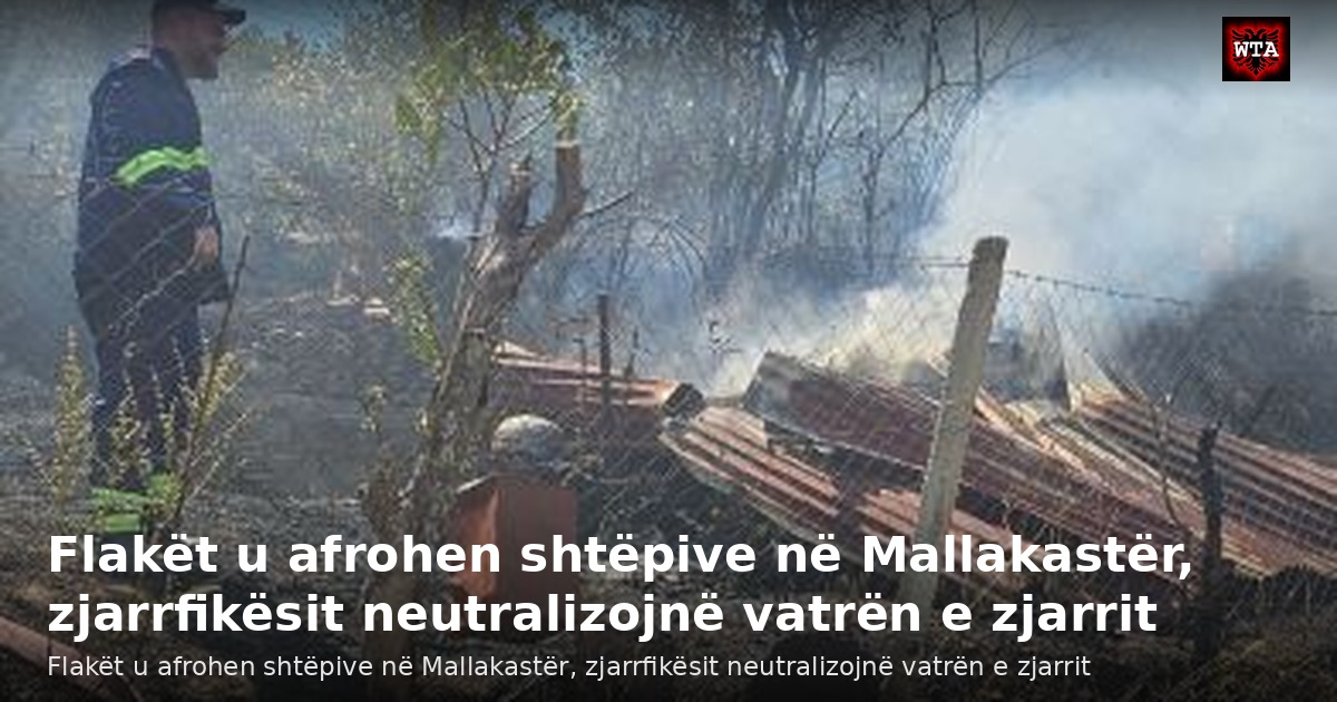 Flakët u afrohen shtëpive në Mallakastër, zjarrfikësit neutralizojnë vatrën e zjarrit