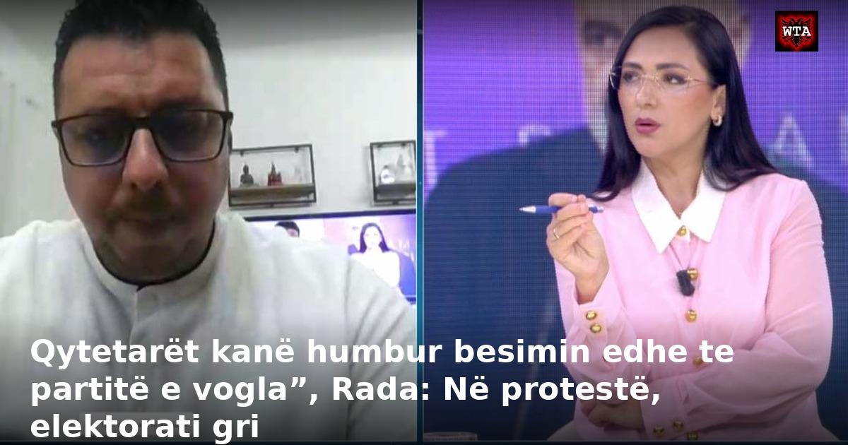 Qytetarët kanë humbur besimin edhe te partitë e vogla”, Rada: Në protestë, elektorati gri
