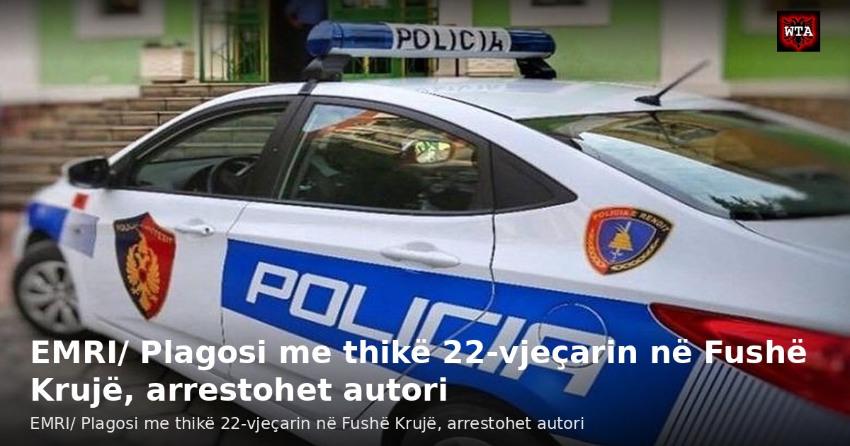 EMRI/ Plagosi me thikë 22-vjeçarin në Fushë Krujë, arrestohet autori