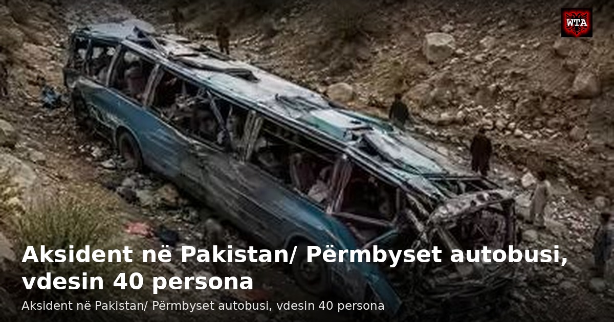 Aksident në Pakistan/ Përmbyset autobusi, vdesin 40 persona