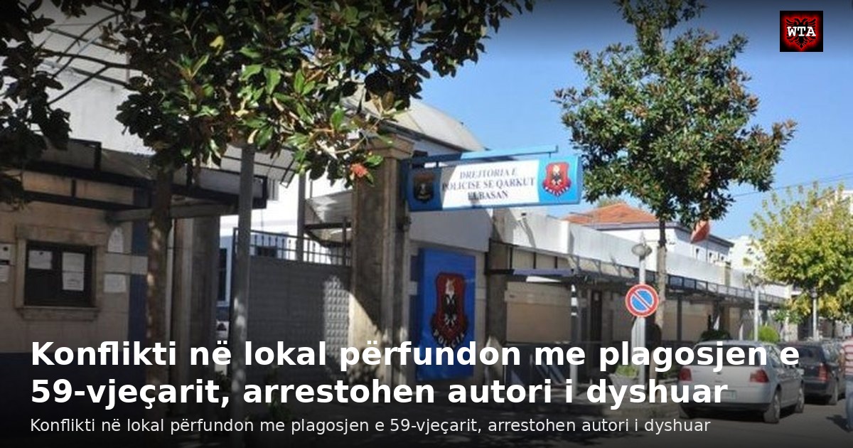 Konflikti në lokal përfundon me plagosjen e 59-vjeçarit, arrestohen autori i dyshuar