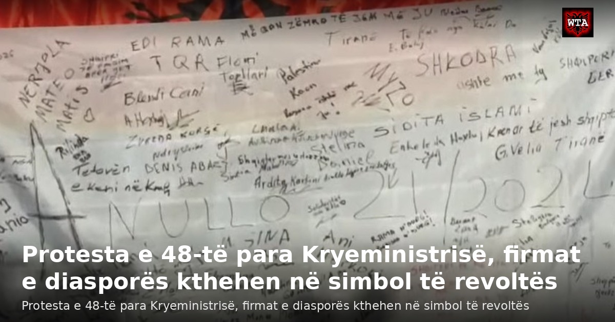 Protesta e 48-të para Kryeministrisë, firmat e diasporës kthehen në simbol të revoltës