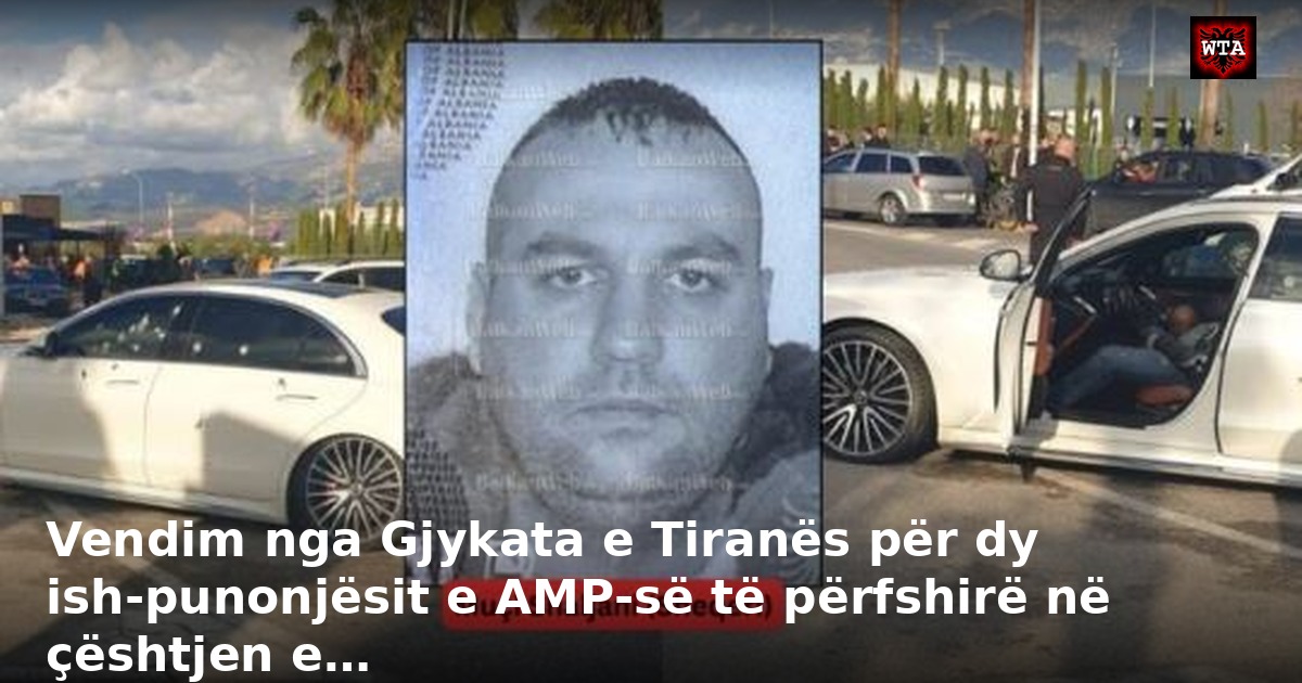 Vendim nga Gjykata e Tiranës për dy ish-punonjësit e AMP-së të përfshirë në çështjen e…