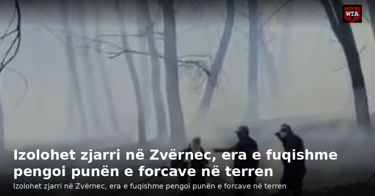 Izolohet zjarri në Zvërnec, era e fuqishme pengoi punën e forcave në terren