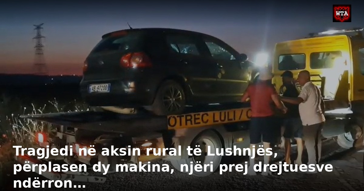 Tragjedi në aksin rural të Lushnjës, përplasen dy makina, njëri prej drejtuesve ndërron…