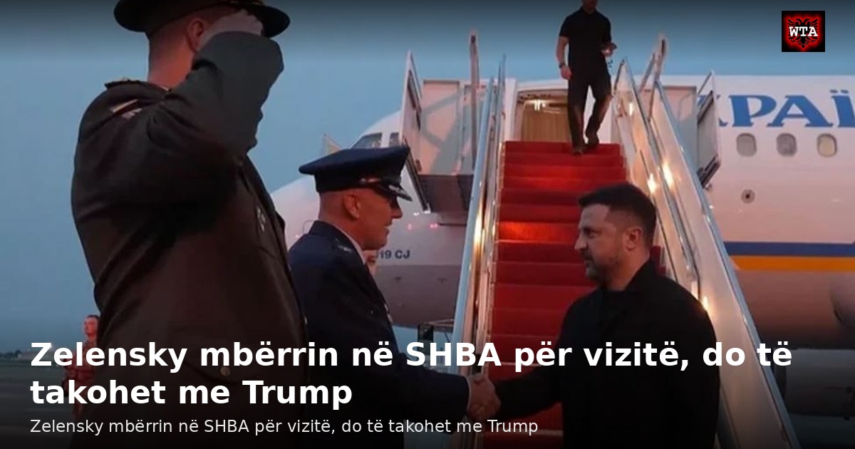 Zelensky mbërrin në SHBA për vizitë, do të takohet me Trump