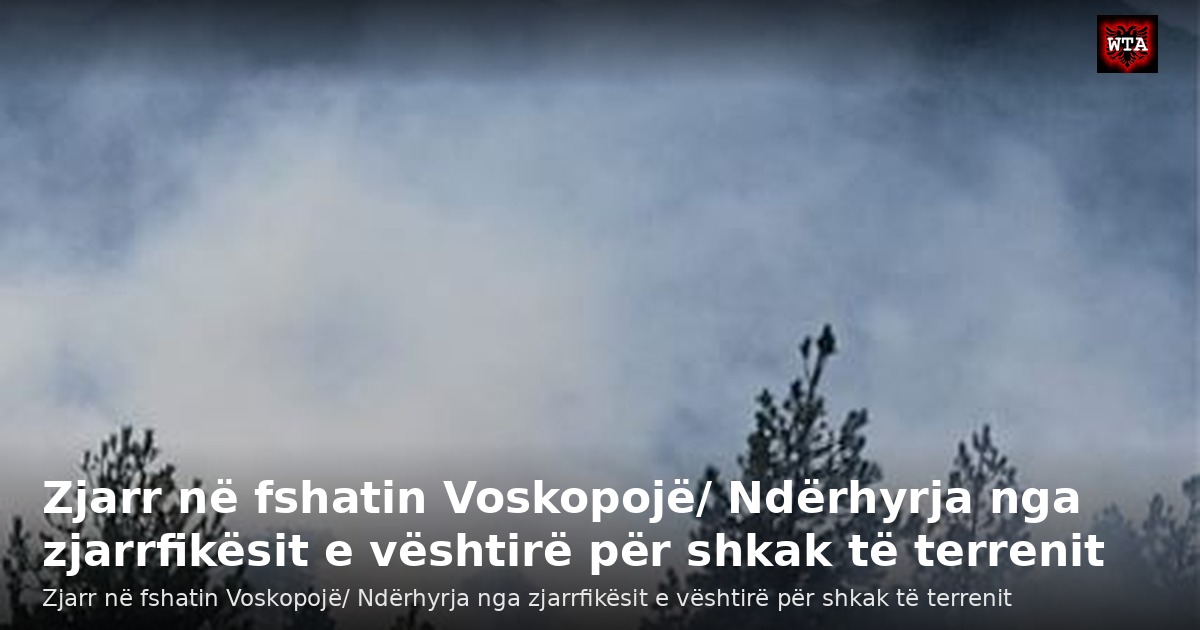 Zjarr në fshatin Voskopojë/ Ndërhyrja nga zjarrfikësit e vështirë për shkak të terrenit