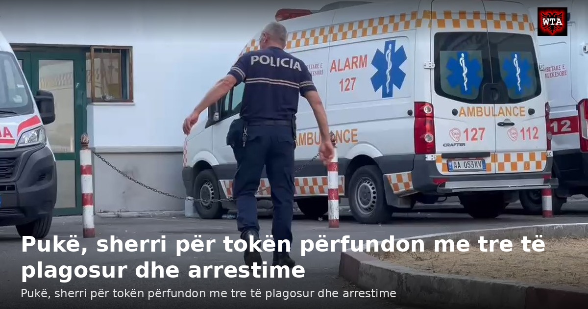 Pukë, sherri për tokën përfundon me tre të plagosur dhe arrestime