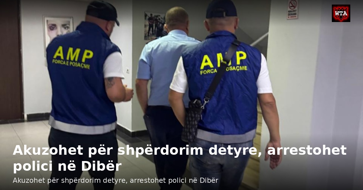 Akuzohet për shpërdorim detyre, arrestohet polici në Dibër