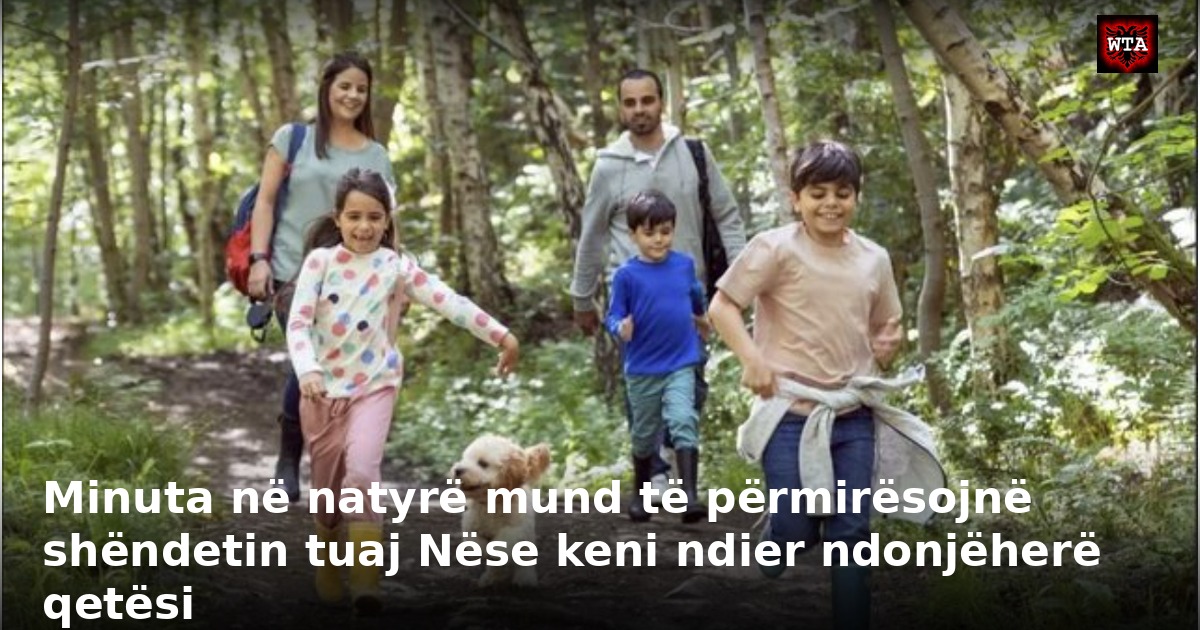 Minuta në natyrë mund të përmirësojnë shëndetin tuaj Nëse keni ndier ndonjëherë qetësi