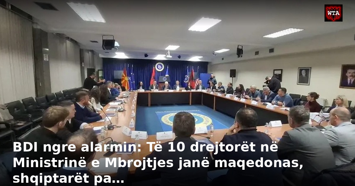 BDI ngre alarmin: Të 10 drejtorët në Ministrinë e Mbrojtjes janë maqedonas, shqiptarët pa…