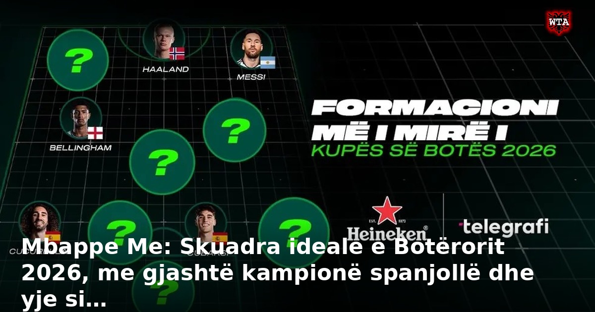 Mbappe Me: Skuadra ideale e Botërorit 2026, me gjashtë kampionë spanjollë dhe yje si…
