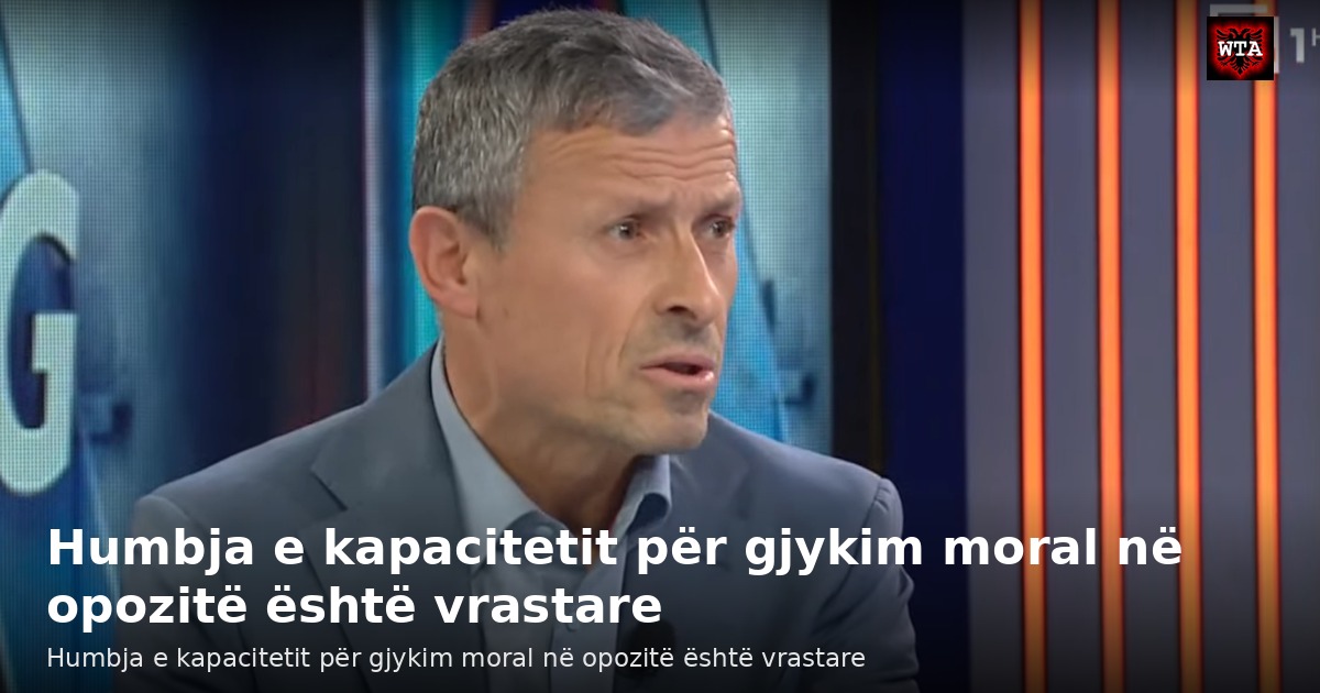 Humbja e kapacitetit për gjykim moral në opozitë është vrastare