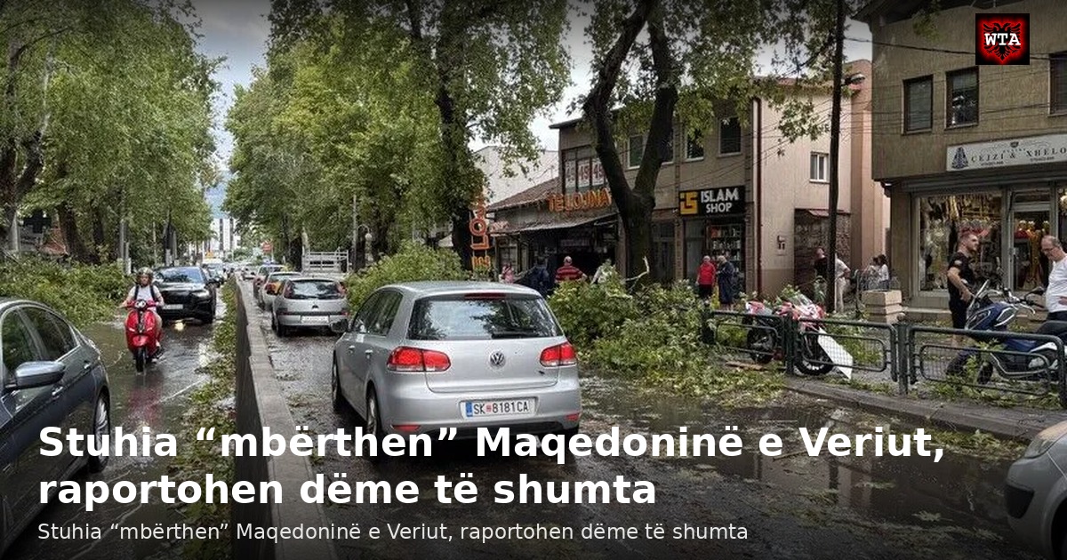 Stuhia “mbërthen” Maqedoninë e Veriut, raportohen dëme të shumta
