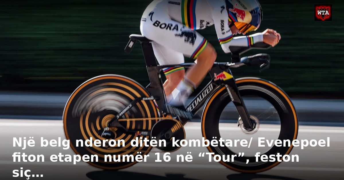 Një belg nderon ditën kombëtare/ Evenepoel fiton etapen numër 16 në “Tour”, feston siç…