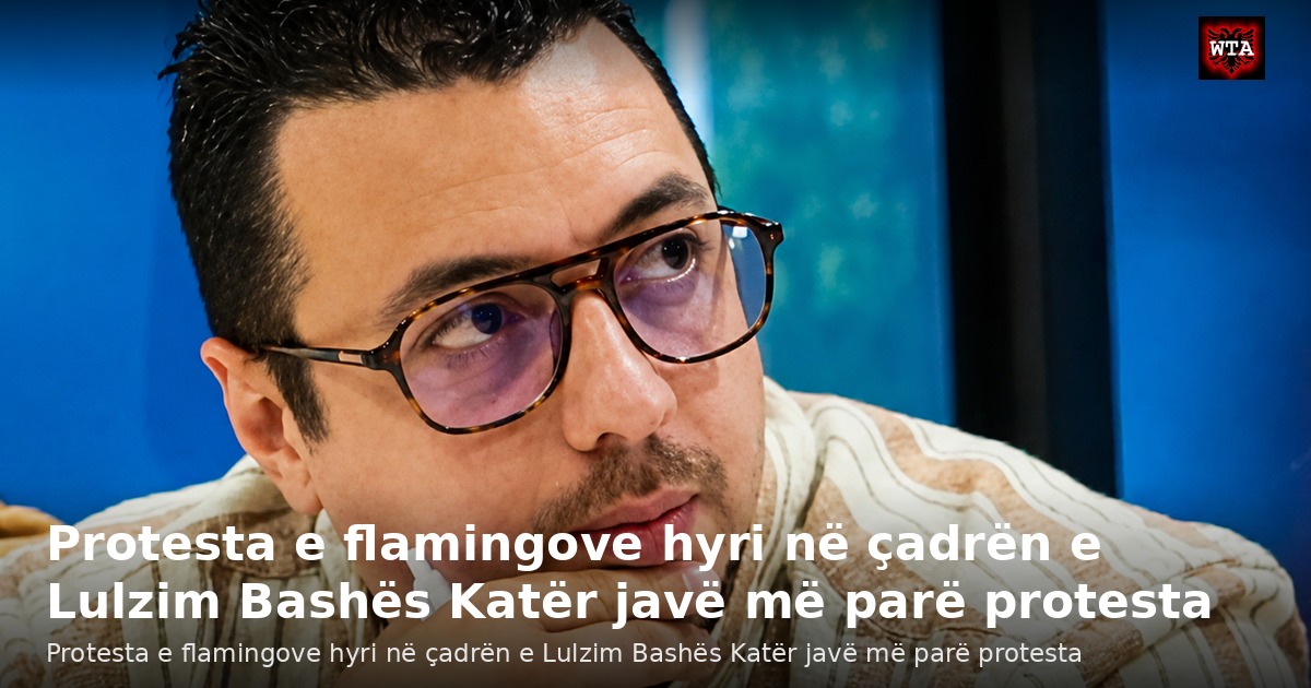 Protesta e flamingove hyri në çadrën e Lulzim Bashës Katër javë më parë protesta