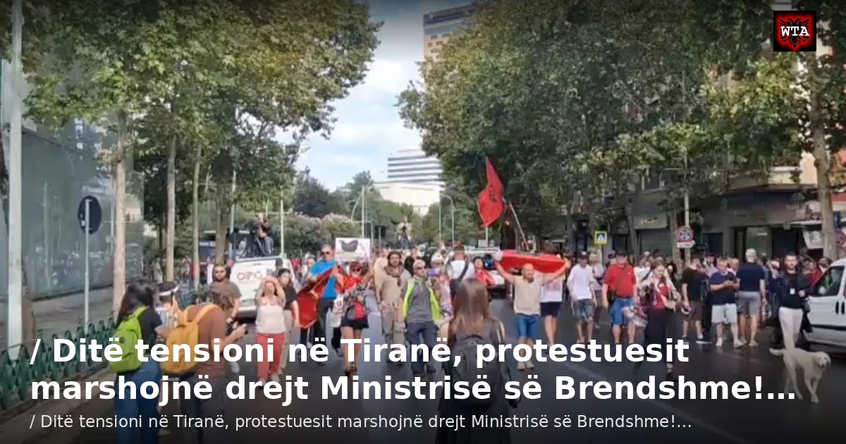 / Ditë tensioni në Tiranë, protestuesit marshojnë drejt Ministrisë së Brendshme!…