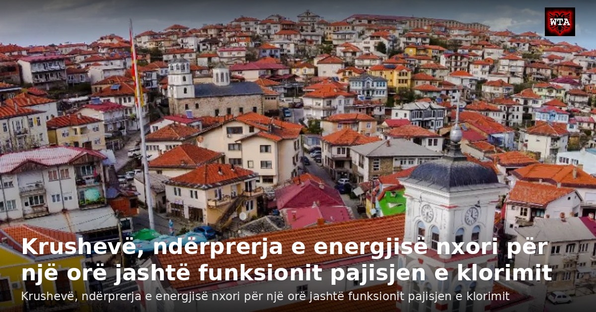 Krushevë, ndërprerja e energjisë nxori për një orë jashtë funksionit pajisjen e klorimit
