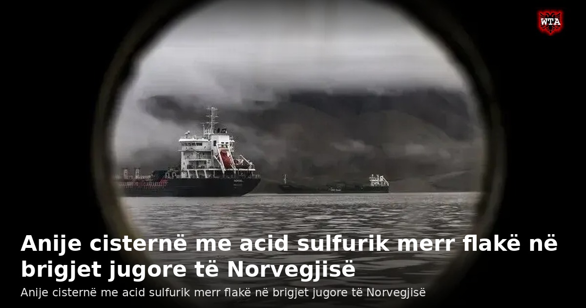 Anije cisternë me acid sulfurik merr flakë në brigjet jugore të Norvegjisë