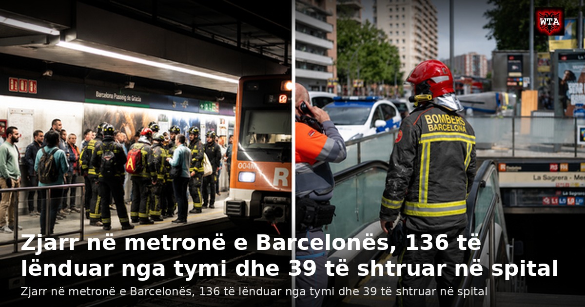 Zjarr në metronë e Barcelonës, 136 të lënduar nga tymi dhe 39 të shtruar në spital