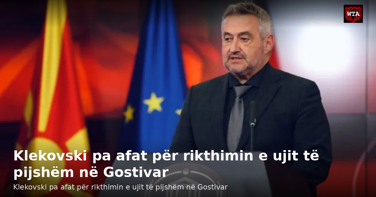 Klekovski pa afat për rikthimin e ujit të pijshëm në Gostivar