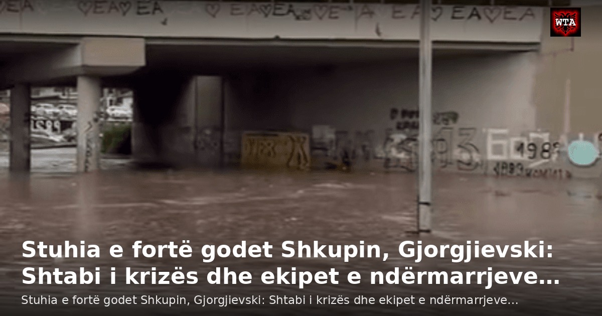 Stuhia e fortë godet Shkupin, Gjorgjievski: Shtabi i krizës dhe ekipet e ndërmarrjeve…