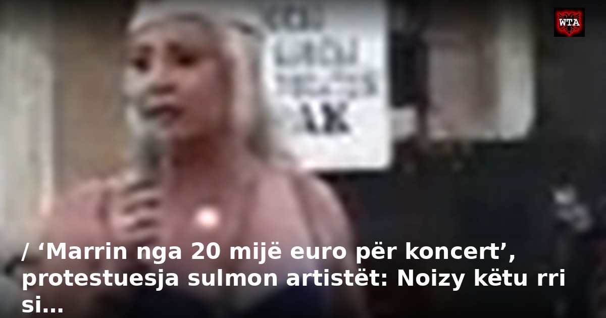 / ‘Marrin nga 20 mijë euro për koncert’, protestuesja sulmon artistët: Noizy këtu rri si…