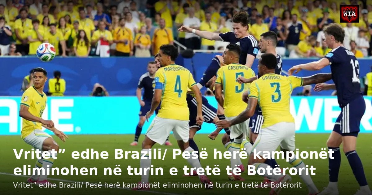 Vritet” edhe Brazili/ Pesë herë kampionët eliminohen në turin e tretë të Botërorit