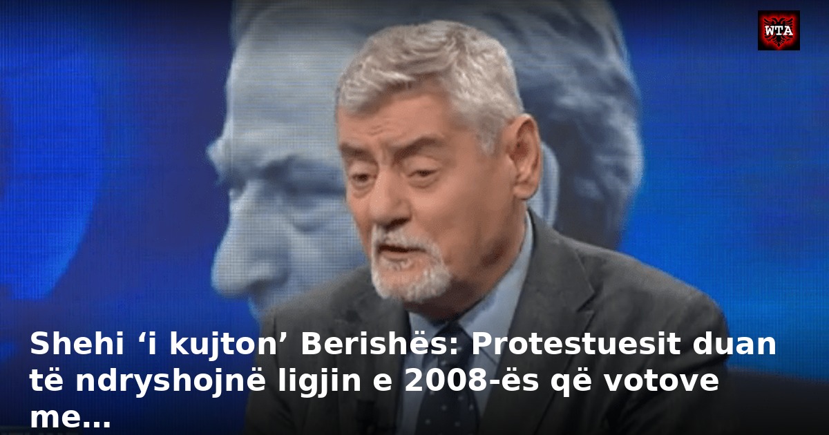 Shehi ‘i kujton’ Berishës: Protestuesit duan të ndryshojnë ligjin e 2008-ës që votove me…