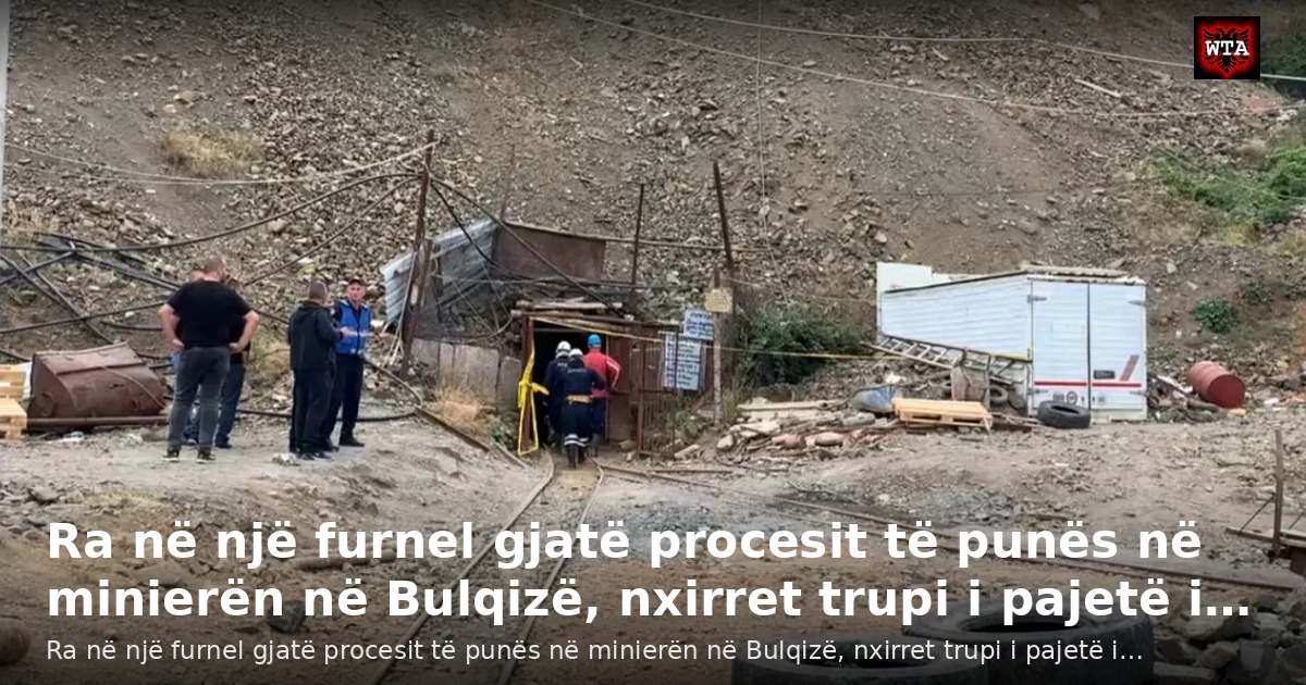 Ra në një furnel gjatë procesit të punës në minierën në Bulqizë, nxirret trupi i pajetë i…